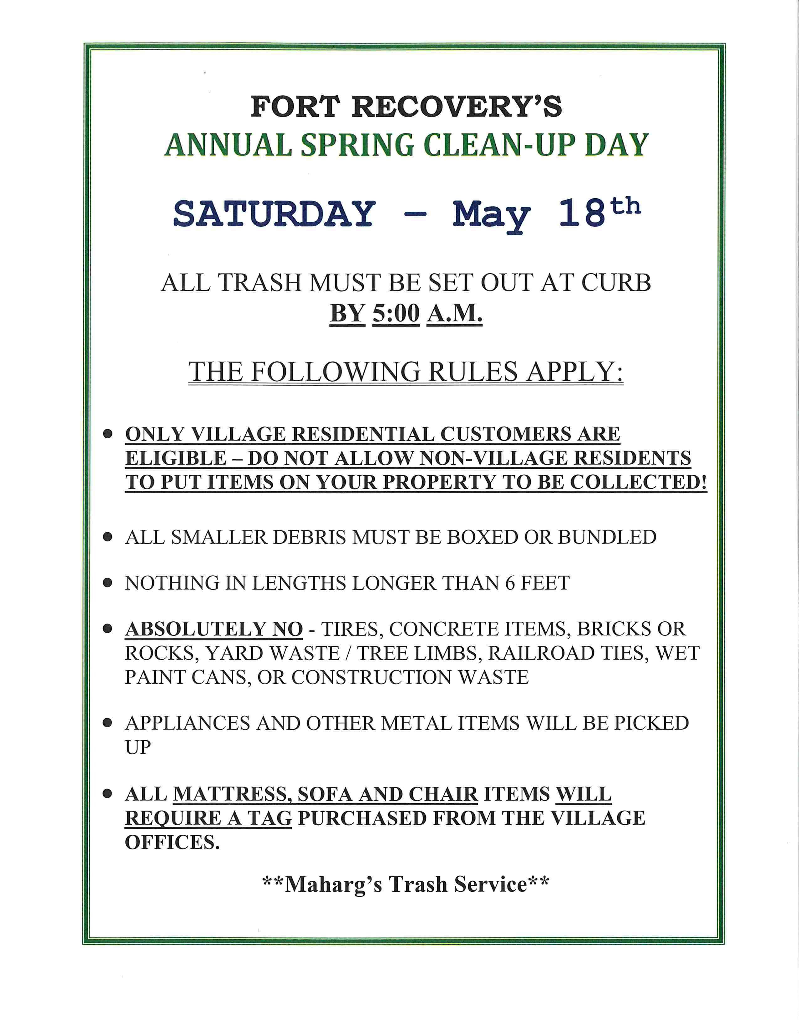 Village of Fort Recovery, Ohio HOME